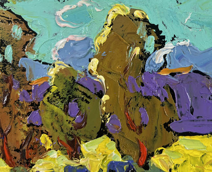 Vibrant abstract oil painting The breeze brings peace by Oleksiy Ivanyuk