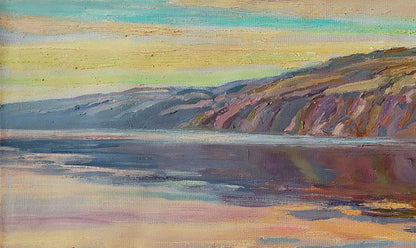 Quiet morning by Leonid Pavlenko oil painting serene lakeside landscape
