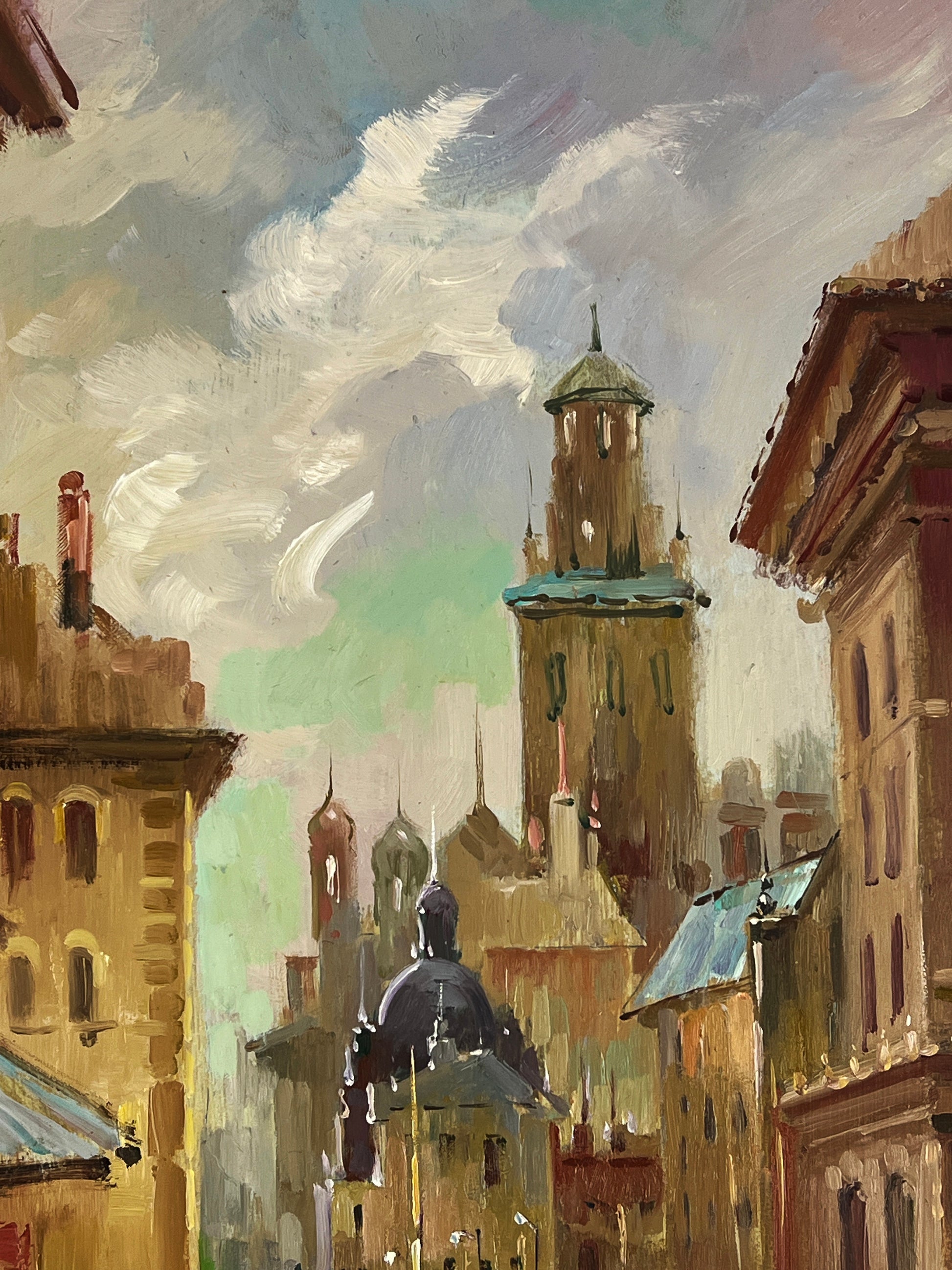 Oil painting Venetian reflection by Yuriy Suprunchuk cityscape