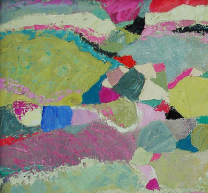 Vibrant Lavender Fields oil painting by Tatyana Shulyak with bold textured strokes