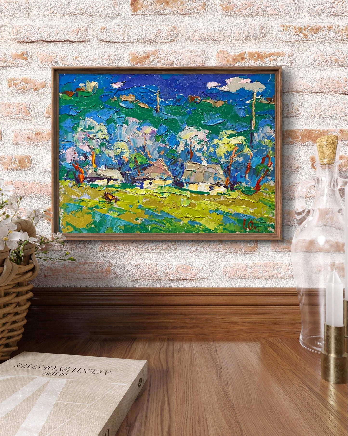 Oleksiy Ivanyuk Spring Morning oil painting in wooden frame
