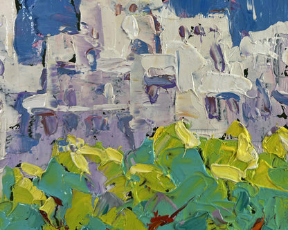 Vibrant impressionist oil painting Spring in the city by Oleksiy Ivanyuk