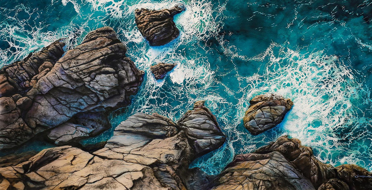 Acrylic painting Meeting Of Elements Johannes Wessmark