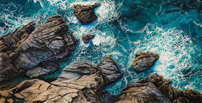 Acrylic painting Meeting Of Elements Johannes Wessmark
