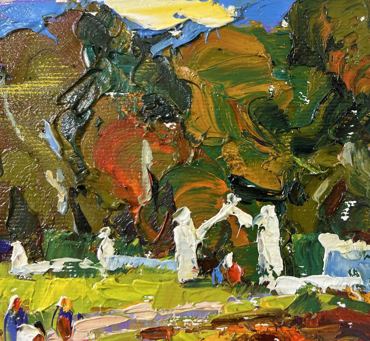 Vibrant impressionist oil painting In the Evening Calm by Oleksiy Ivanyuk