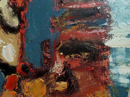 Oil painting The Copenhagen Mystery by Tatyana Shulyak in bold impasto