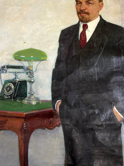 Oil painting Lenin in a Business Suit Petr Bilan