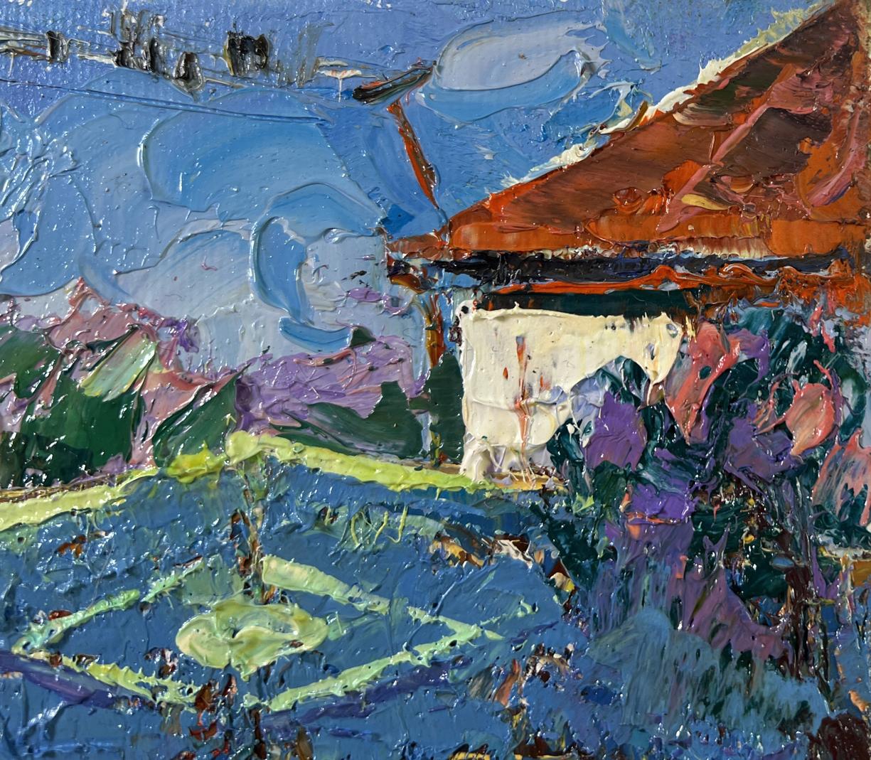 Vibrant impressionist oil painting Day beneath the sky by Oleksiy Ivanyuk
