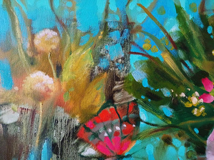 Abstract oil painting Festive Fauna Anatoly Tarabanov