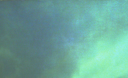 Oil painting Road in winter snowstorm by Vasily Korkishko on teal-green gradient background