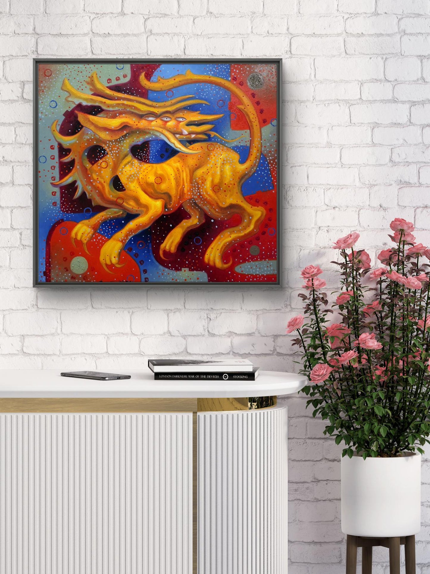 Oil painting Golden Chimera Sergey Voichenko