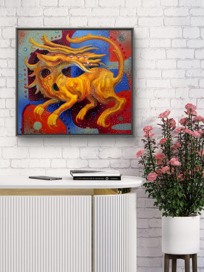 Oil painting Golden Chimera Sergey Voichenko