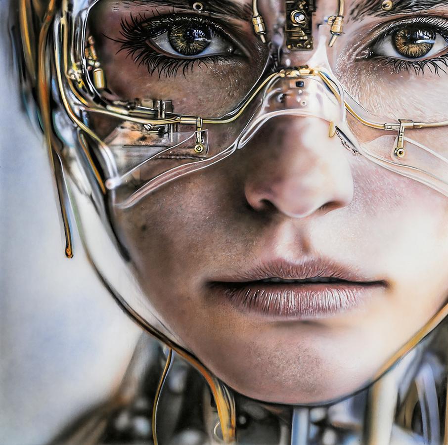 Acrylic painting My New Glasses Johannes Wessmark