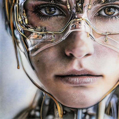 Acrylic painting My New Glasses Johannes Wessmark