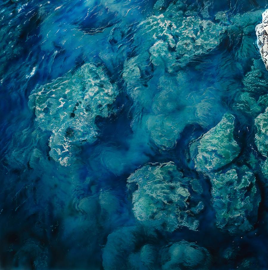 Acrylic painting The Reef in the Sea Johannes Wessmark