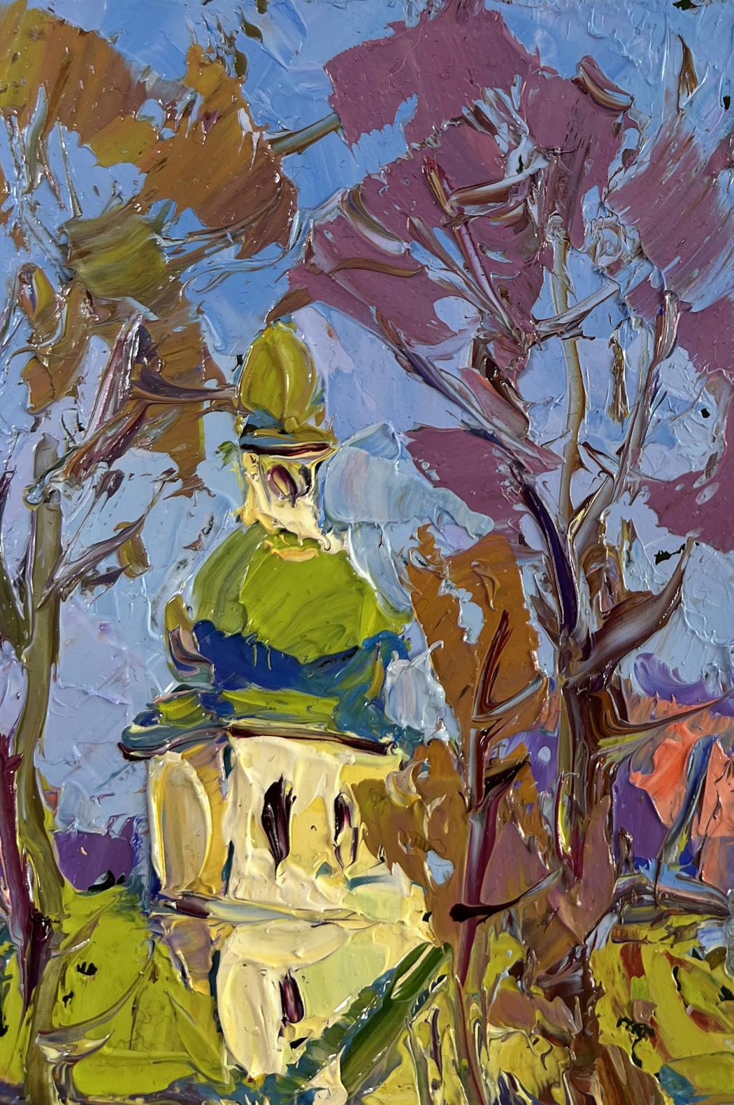 Vibrant impressionist oil painting Spring in every breath by Oksana Ivanyuk