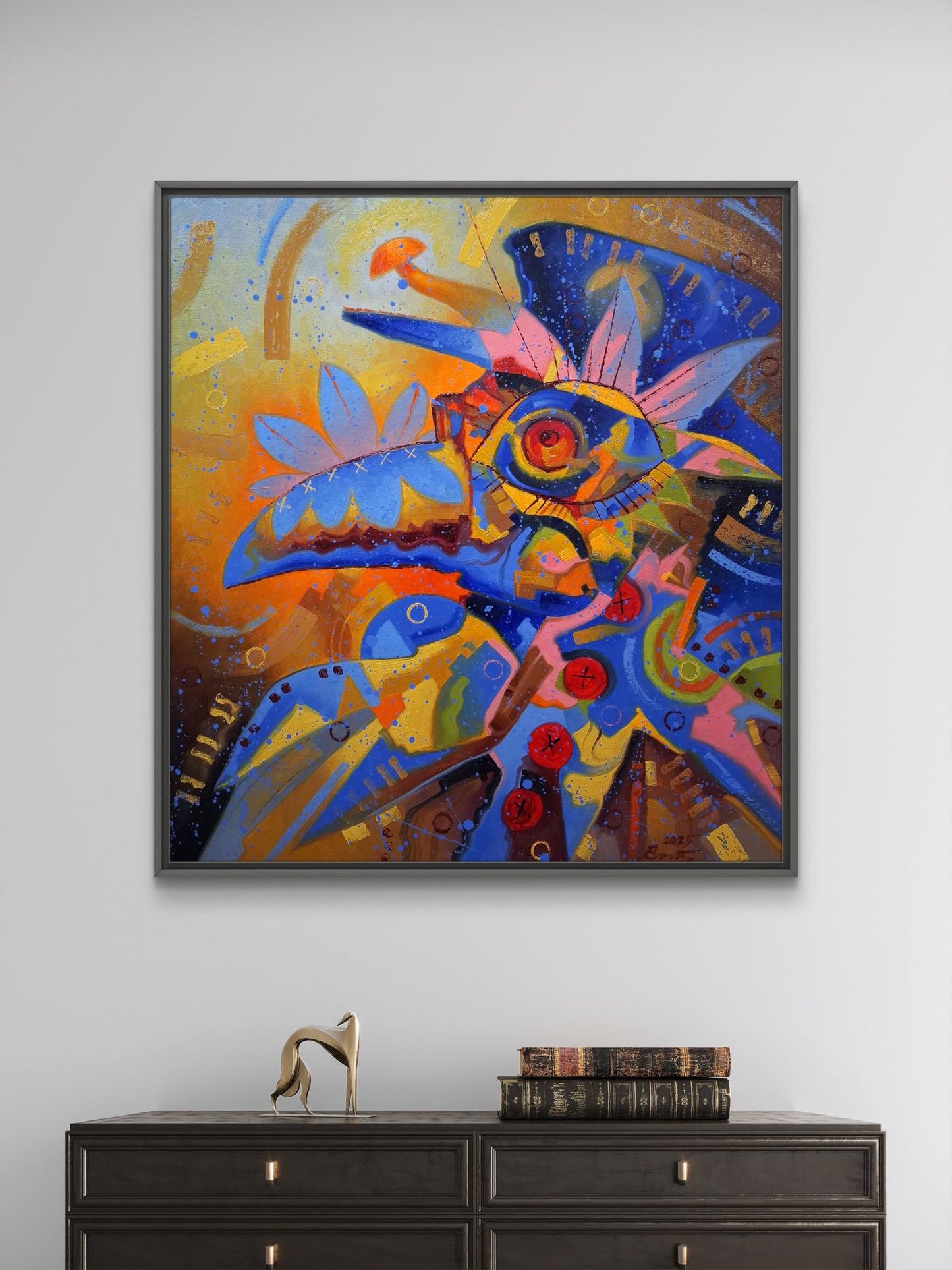 Oil painting Ultramarine Doctor Sergey Voichenko
