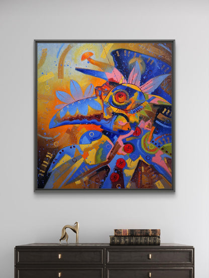 Oil painting Ultramarine Doctor Sergey Voichenko