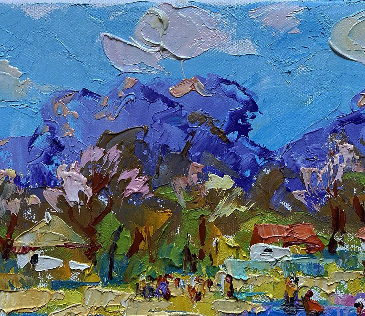 Vibrant Spring in the Village oil painting by Oleksiy Ivanyuk