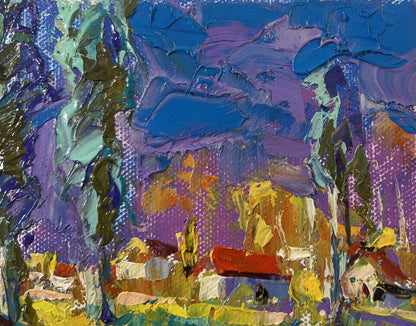 Vibrant Country Nights oil painting by Oleksiy Ivanyuk