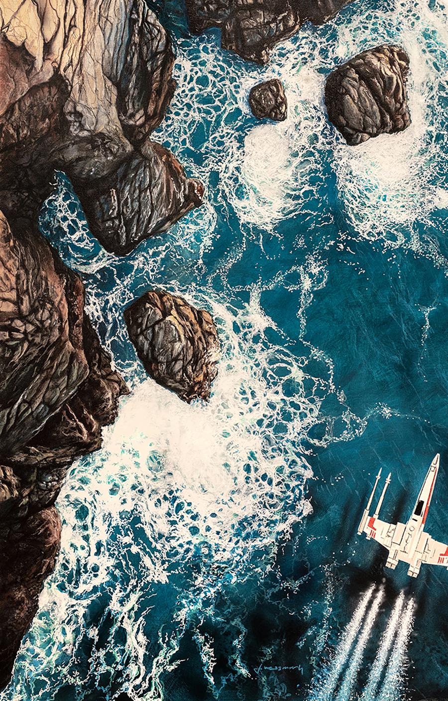 Acrylic painting Coast Guard Johannes Wessmark