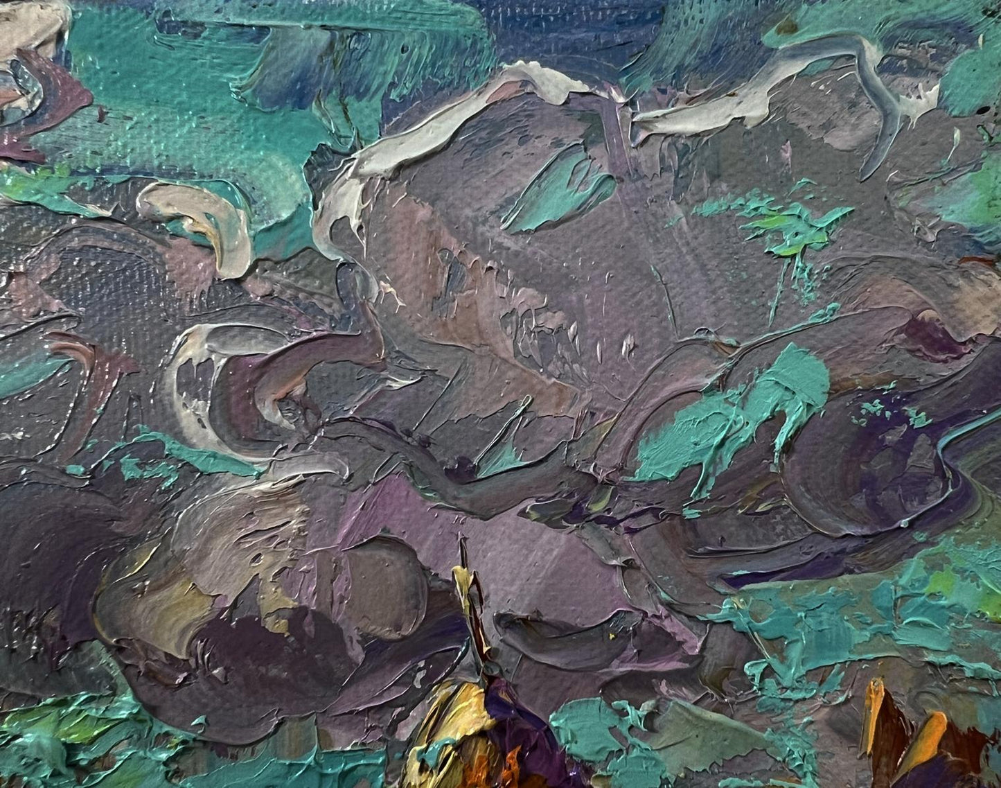 Oil painting Cloudy horizon by Oleksiy Ivanyuk with textured impasto strokes