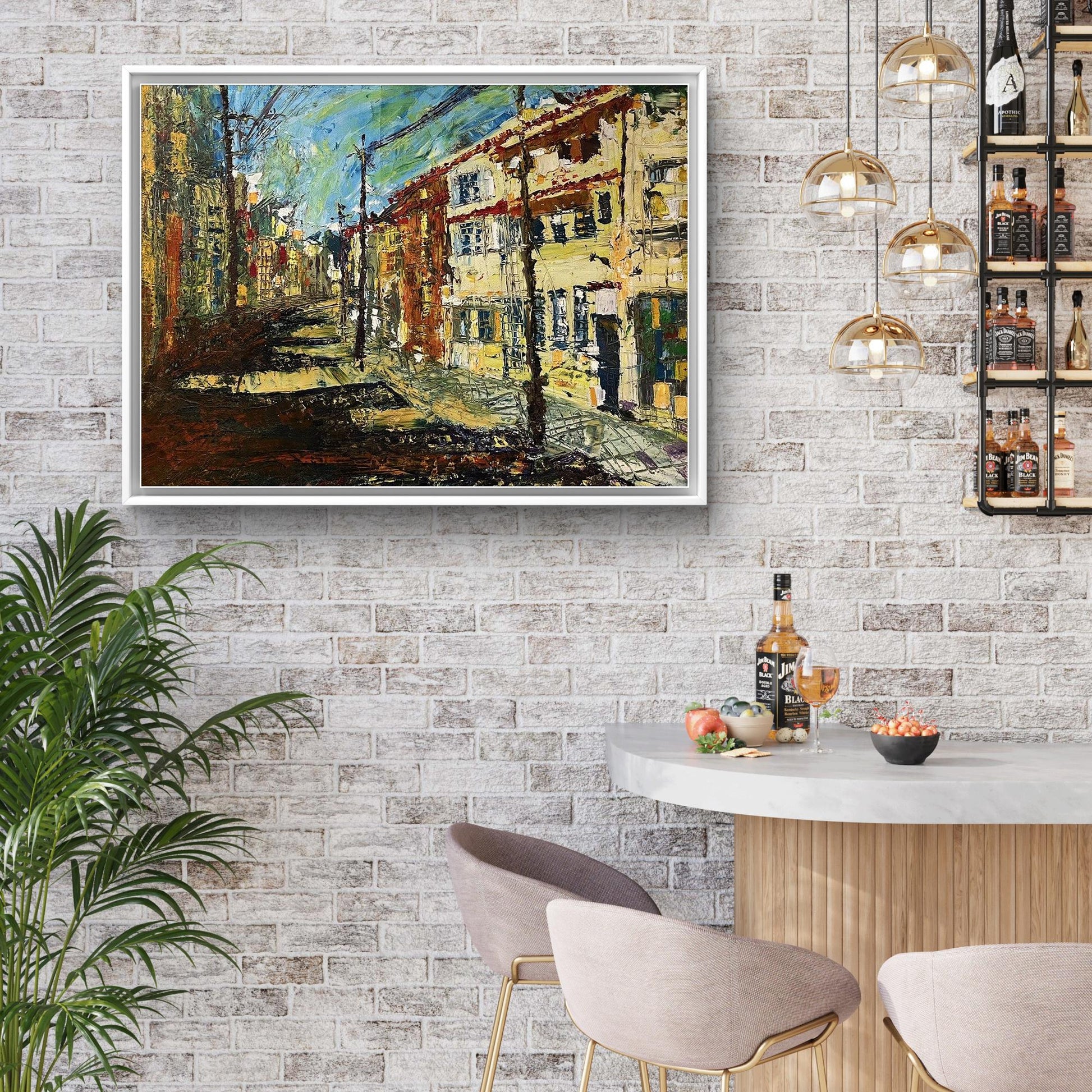 Oil painting City Street in Rio de Janeiro Serhiy Kovalev