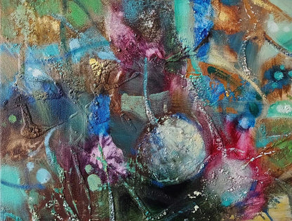 Abstract oil painting Aqua Vita Anatoly Tarabanov
