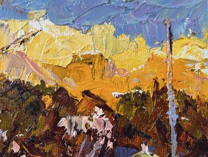 Vibrant impressionist Shadows of Evening oil painting by Oleksiy Ivanyuk