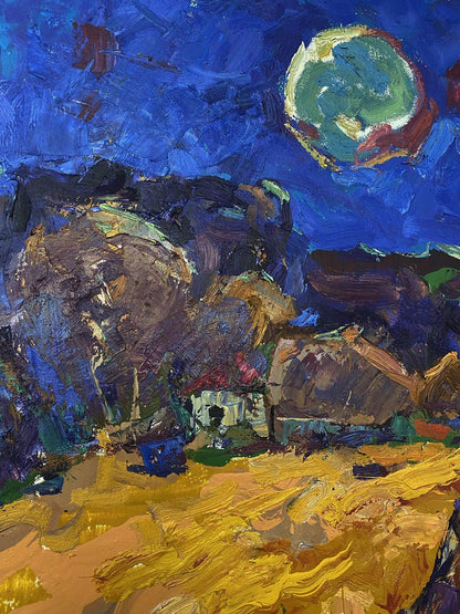 Vibrant impressionist oil painting A moment of peace by Oleksiy Ivanyuk
