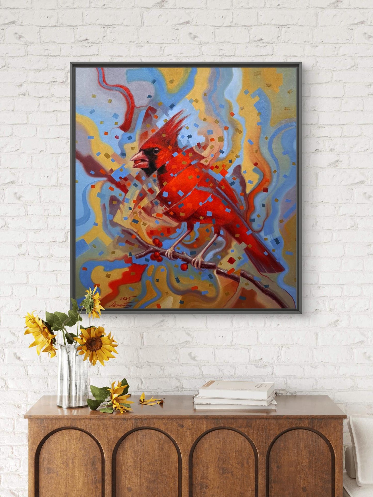 Oil painting Red Cardinal Sergey Voichenko