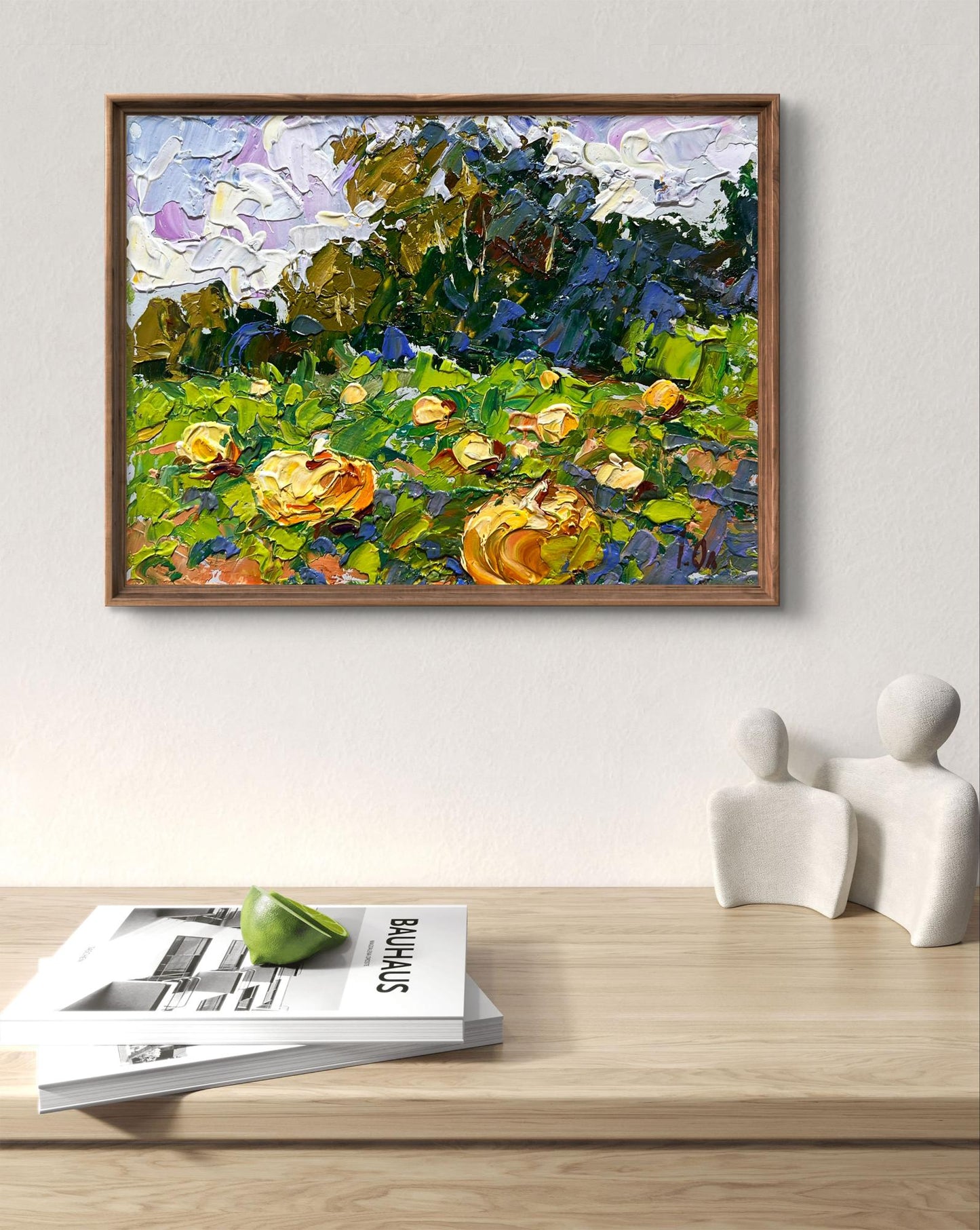 Oil painting Vegetables by Oleksiy Ivanyuk in wooden frame