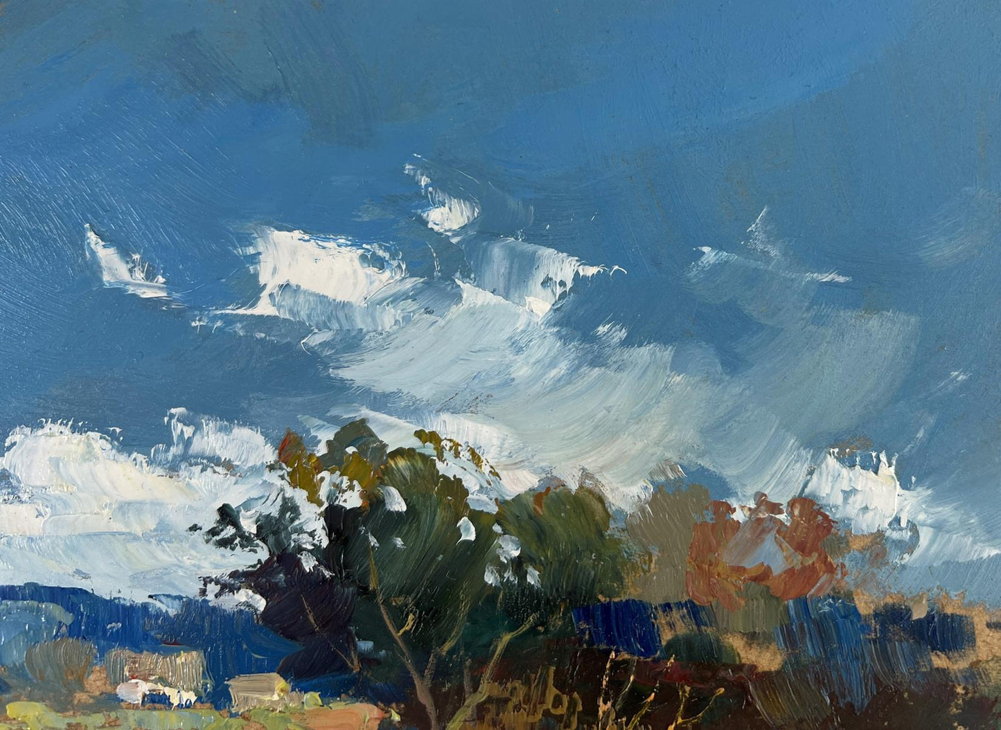 Vibrant impressionist oil painting Reflection of nature by Yuriy Suprunchuk