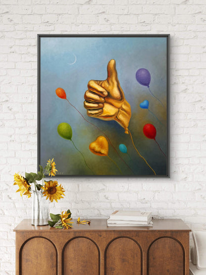 Oil painting Golden Like Sergey Voichenko
