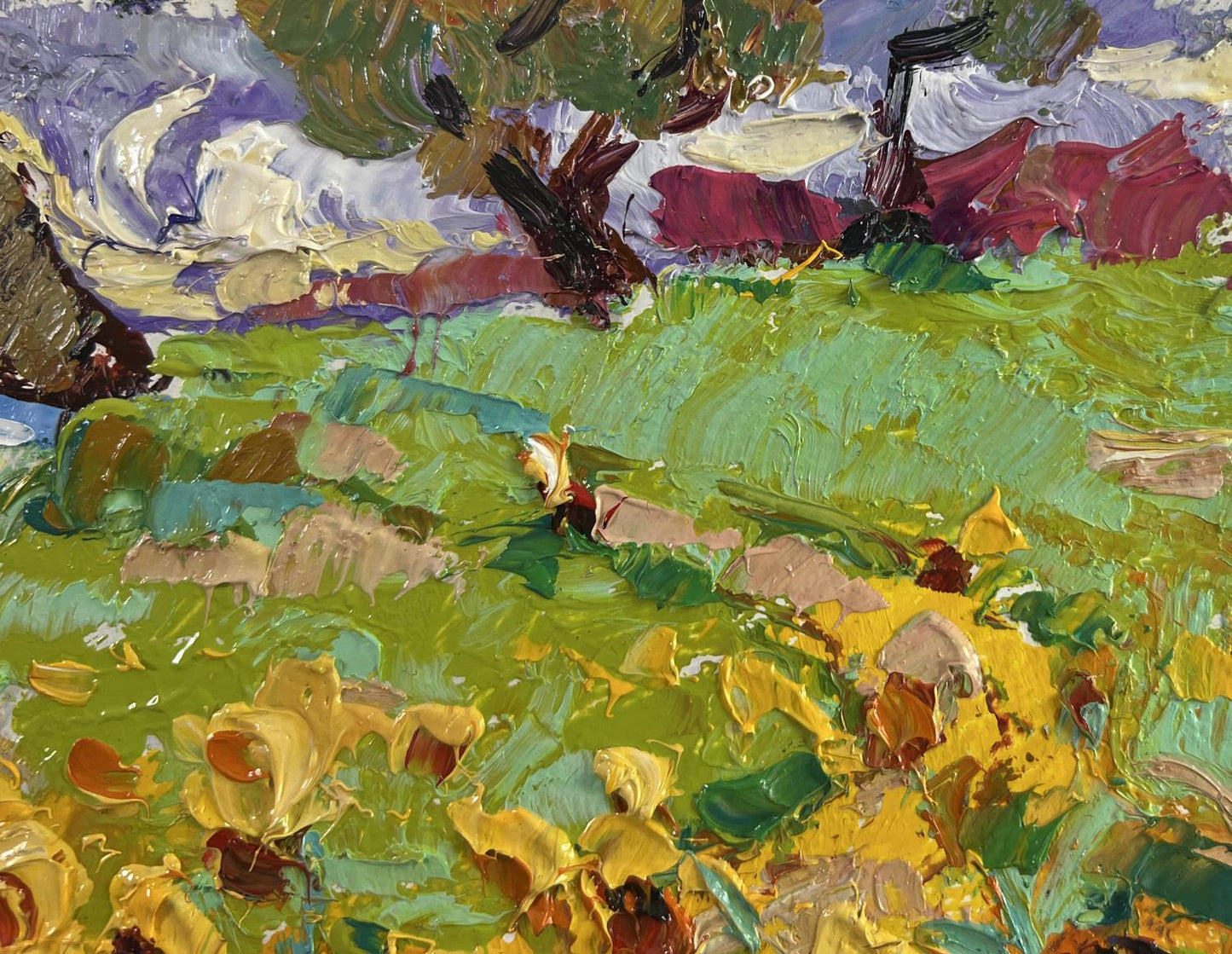 Vibrant impressionist oil painting Fragrant summer in the field by Oleksiy Ivanyuk