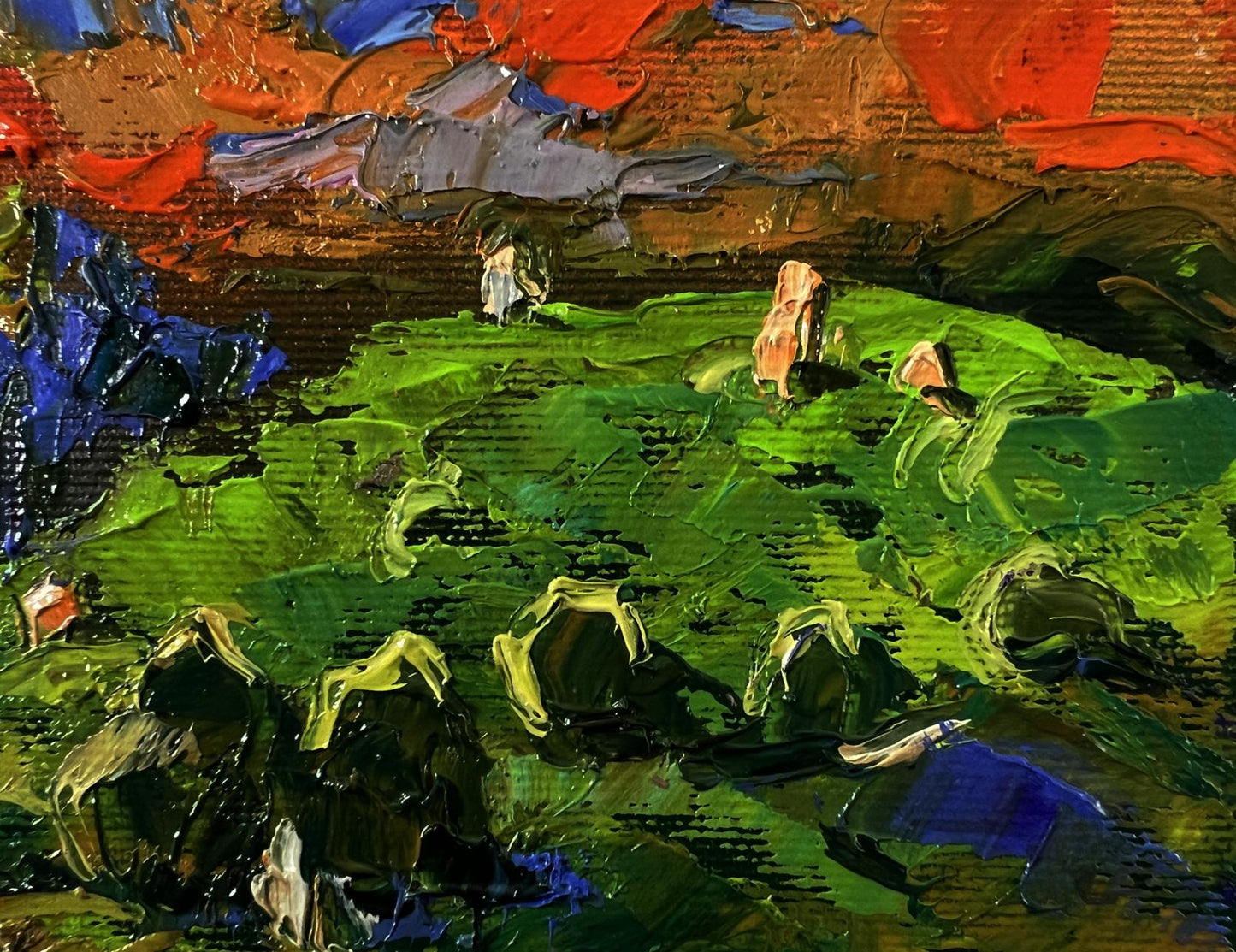 Vibrant impressionist oil painting Summer forest zone by Oleksiy Ivanyuk