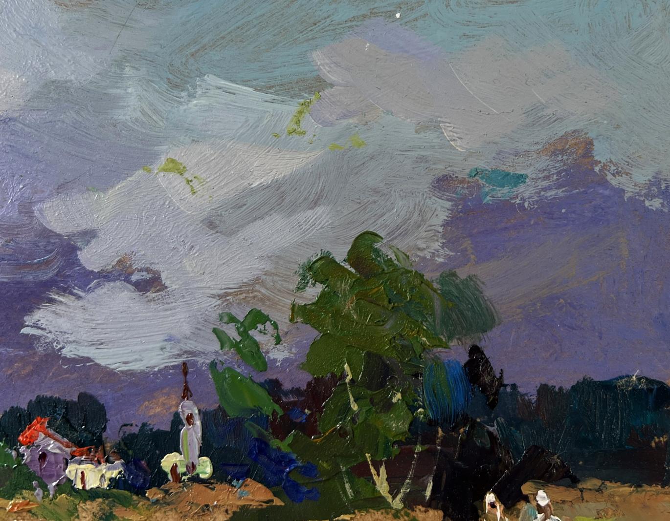 Quiet Village in Endless Expanses oil painting by Yuriy Suprunchuk