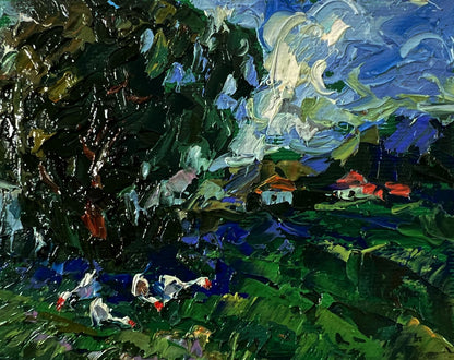 Vibrant impressionist oil painting Before the Storm by Oleksiy Ivanyuk
