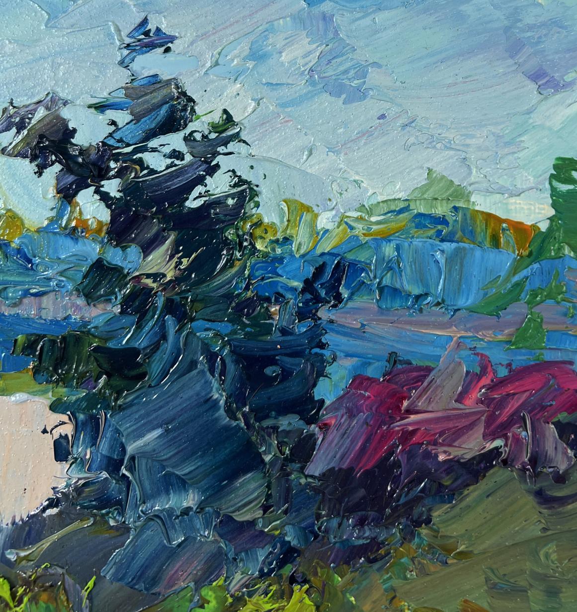 Vibrant impressionist oil painting The world is in water by Boris Serdyuk