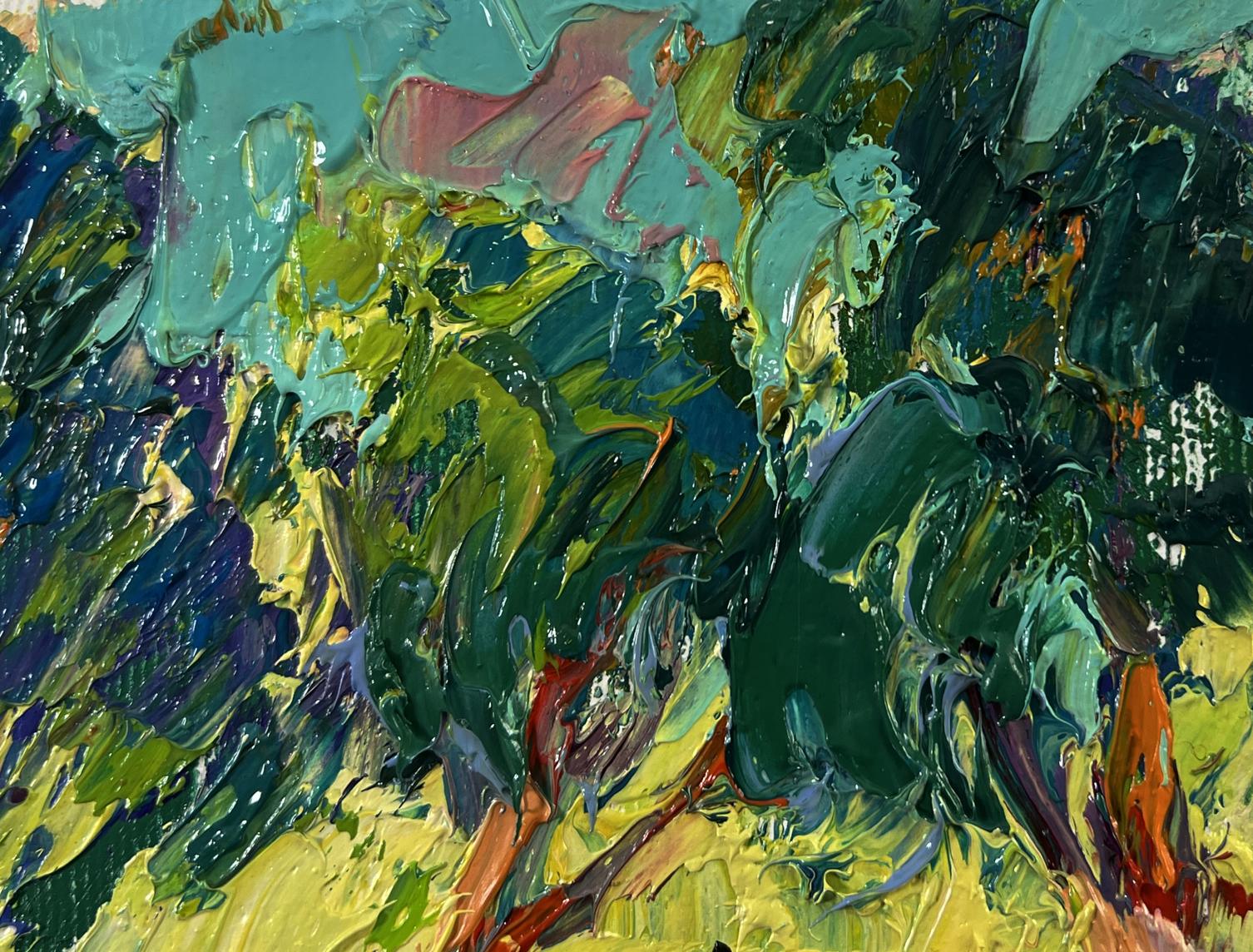 Abstract oil painting In the Shade of the Trees by Oleksiy Ivanyuk