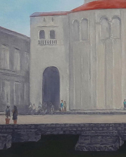 Oil painting of Church of St. Donatus by Vasily Korkishko
