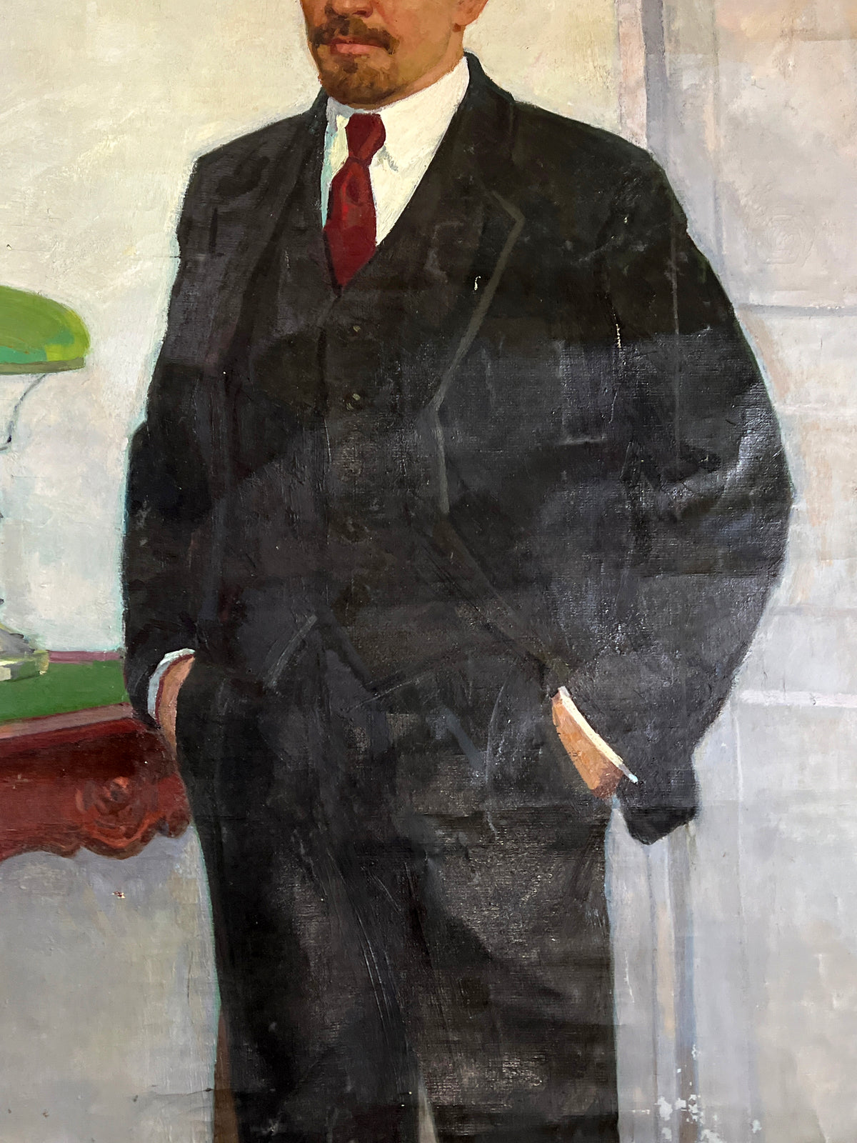 Oil painting Lenin in a Business Suit Petr Bilan