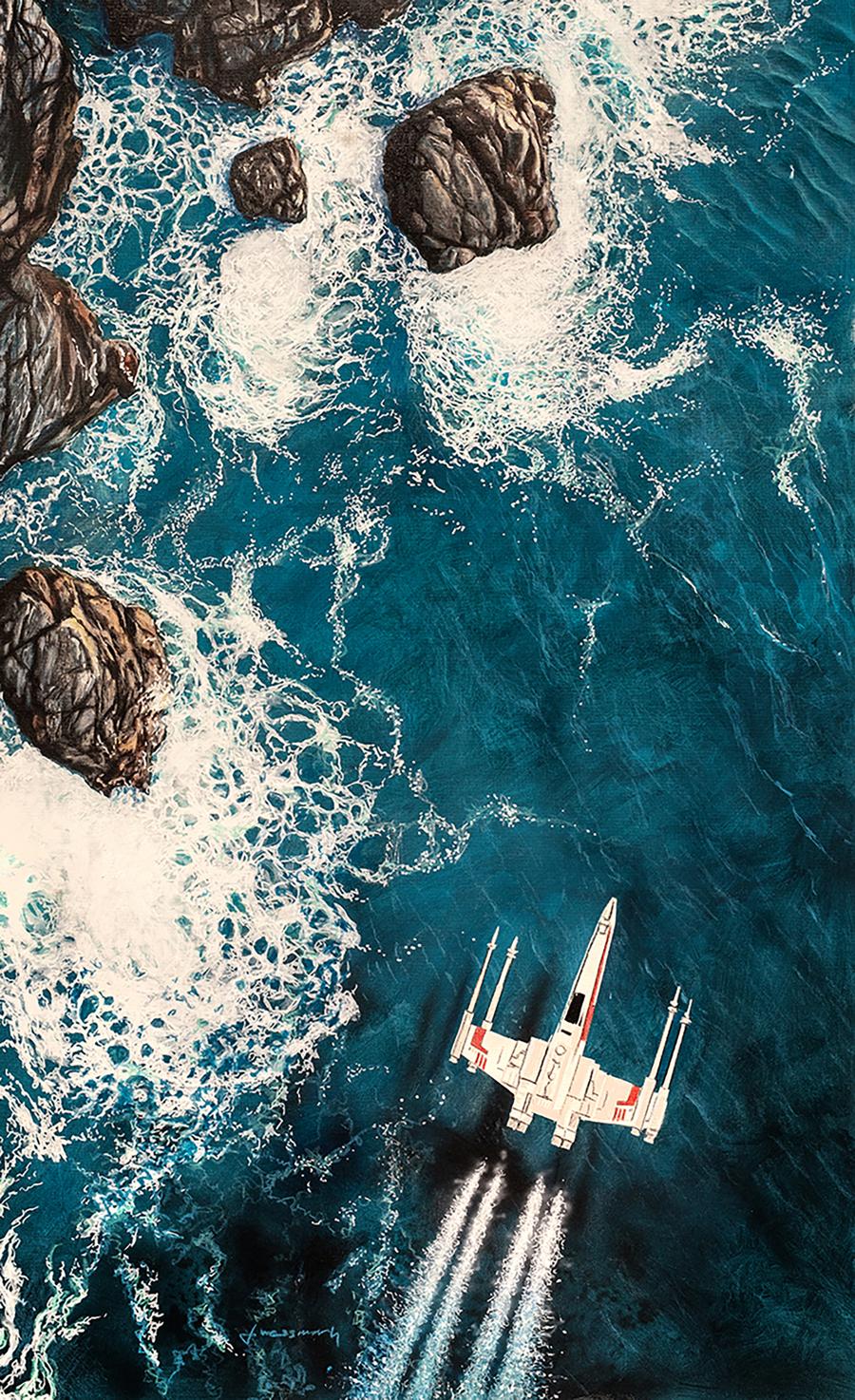 Acrylic painting Coast Guard Johannes Wessmark