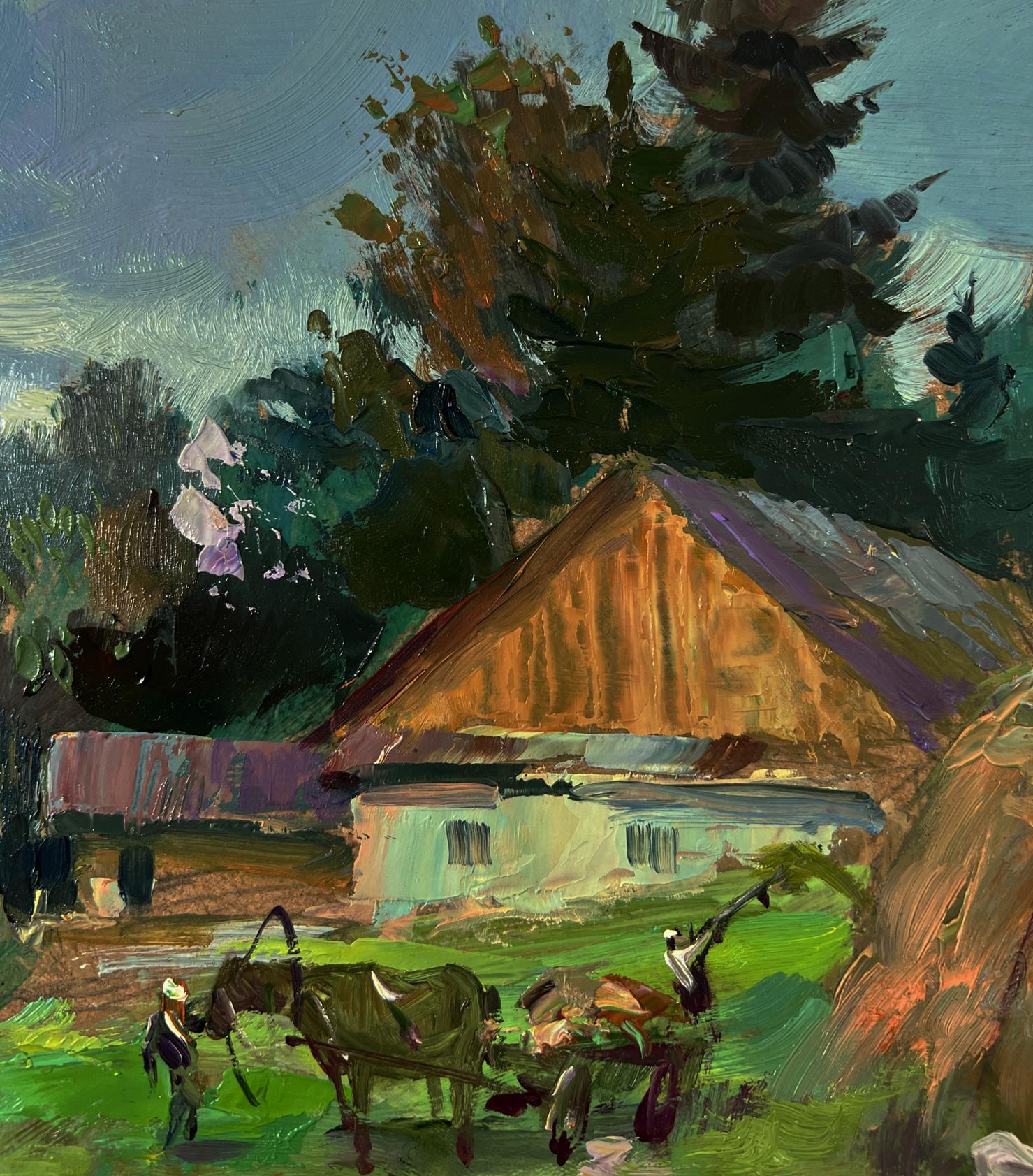 Oil painting of rustic country house by Yuriy Suprunchuk