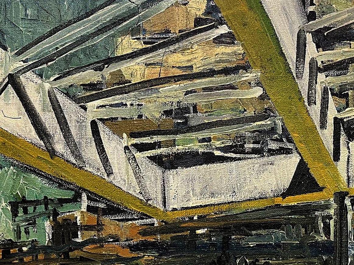 Oil painting Safe places by Serhiy Kovalev with bold textured brushstrokes