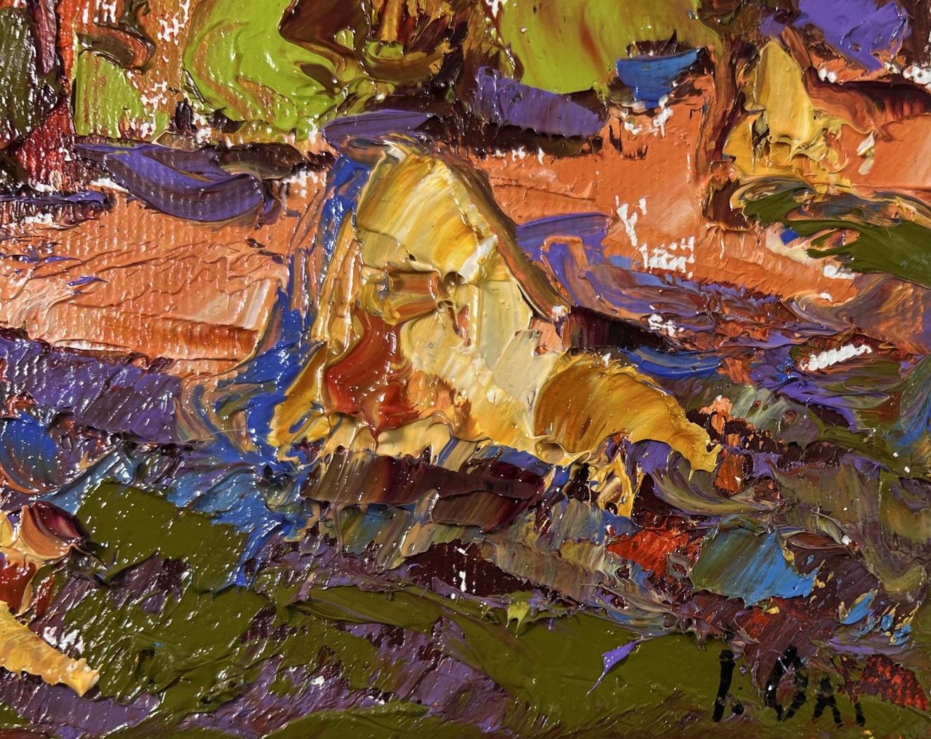 Vibrant impressionist oil painting Autumn horizon by Oleksiy Ivanyuk