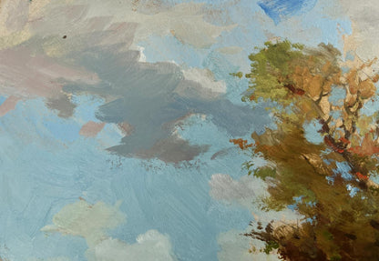 Oil painting A moment of silence by the river by Yuriy Suprunchuk