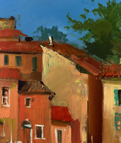 Oil painting of old Venice street by Yuriy Suprunchuk