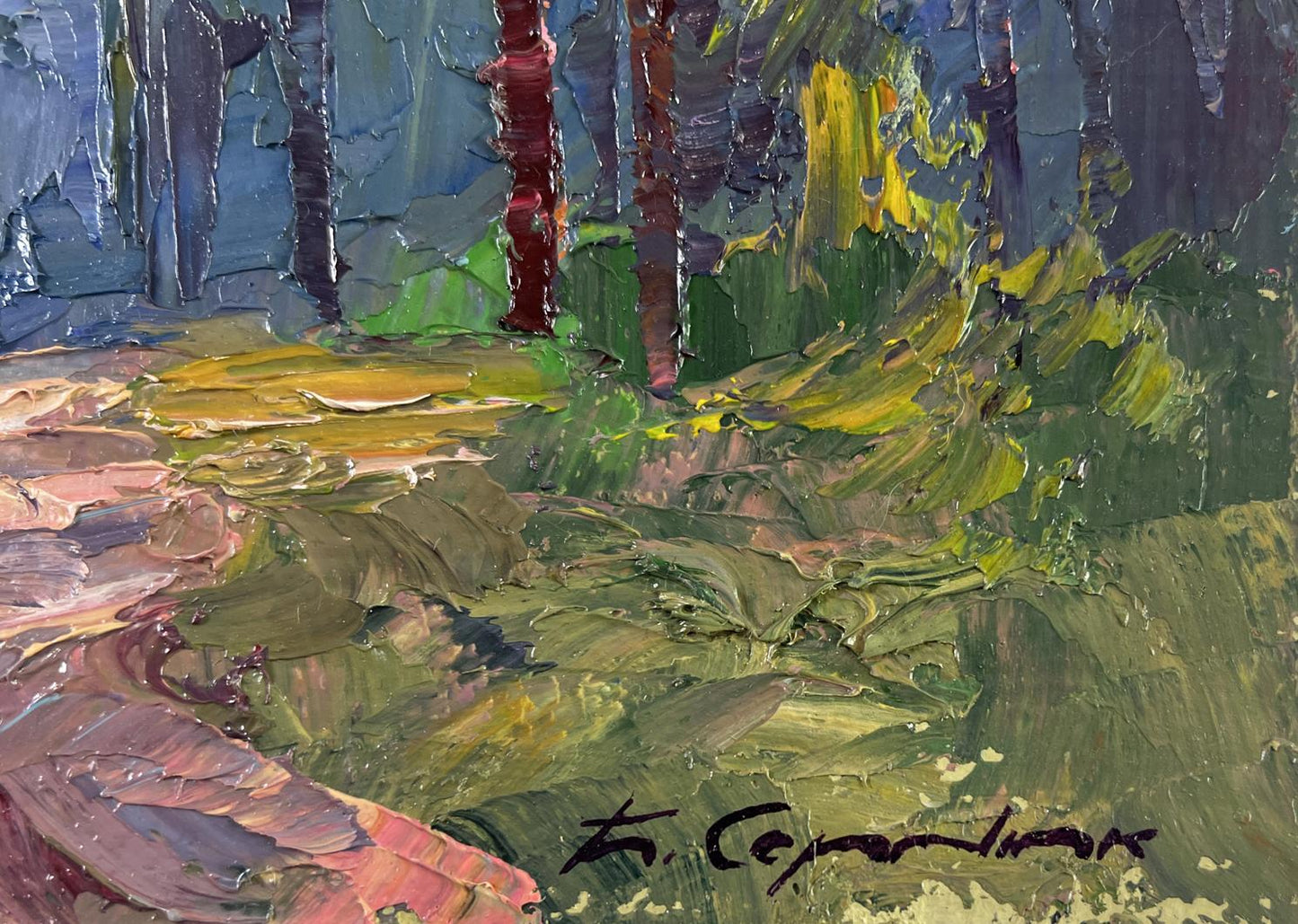 Oil painting The Silence of the Summer Forest by Boris Serdyuk