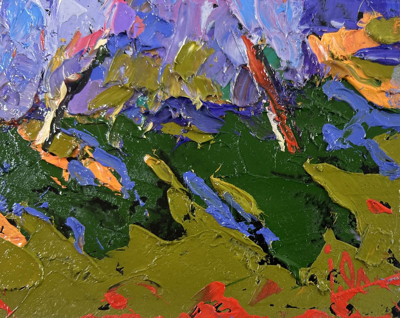 Vibrant Silver Evening in the Field oil painting by Oleksiy Ivanyuk